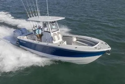 The Image of 2027 Regulator 25 boat cruising on open water, showcasing sleek design and powerful performance. - 1