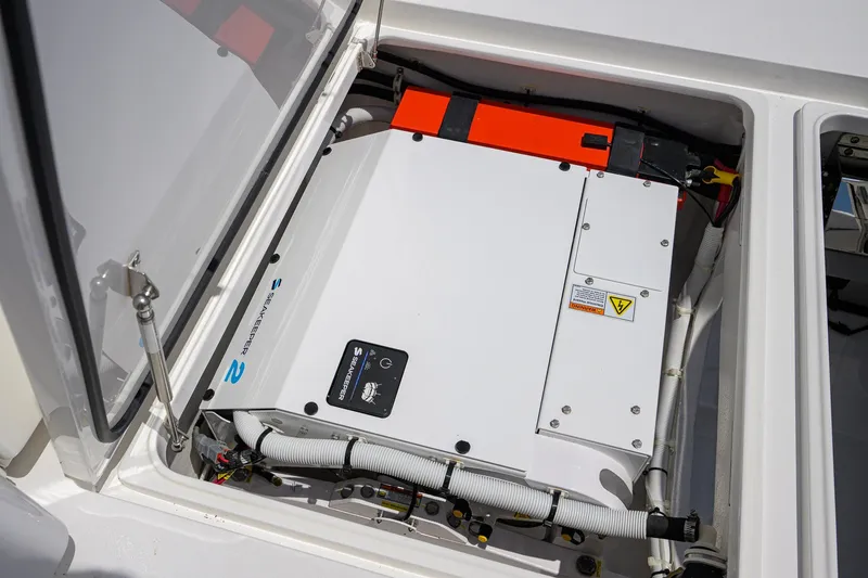 Slide: The Image of 2025 Valhalla Boatworks V-33 Seakeeper 2 stabilization system in open compartment. - 64