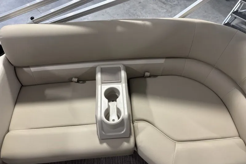 Slide: The Image of Beige seating with cup holder on 2027 Godfrey XPERIENCE 2086 boat. - 23