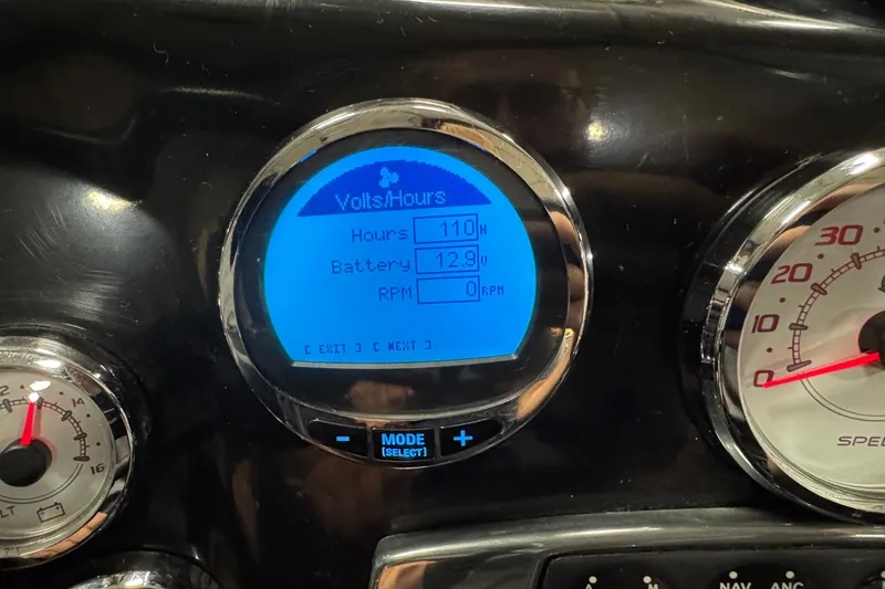 Slide: The Image of Dashboard of 2021 Nitro ZV19 Sport showing battery voltage and engine hours. - 5