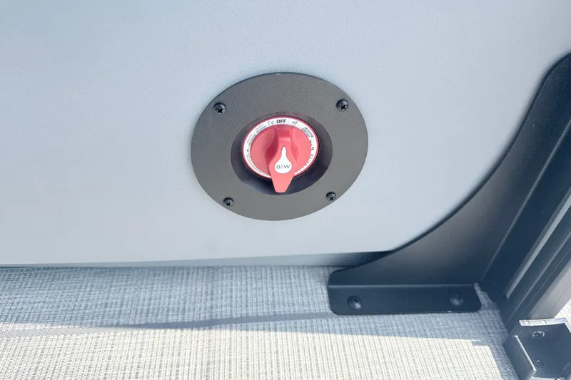 Slide: The Image of Battery switch on 2027 Bentley Pontoons Legacy 200 Navigator boat. - 17