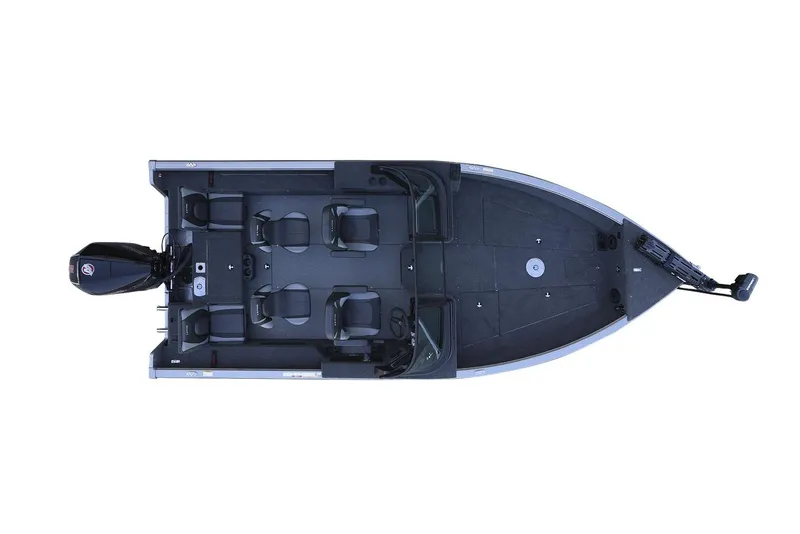 Slide: The Image of Manufacturer Provided Image: Manufacturer Provided Image: Top view of 2025 Lund 2025 Impact XS Sport fishing boat layout. - 9