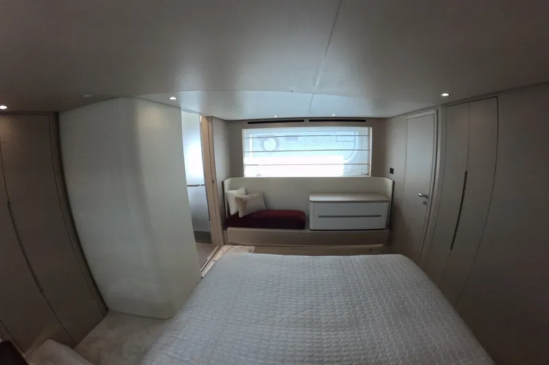 Slide: The Image of Luxurious interior cabin of 2023 Azimut Fly 68 yacht with modern design. - 96