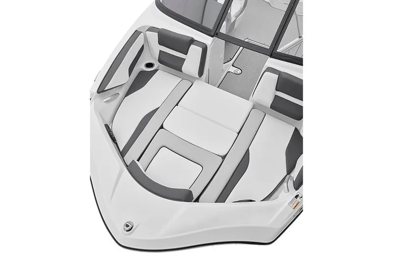 Slide: The Image of 2022 Yamaha Boats AR190 interior with sleek seating and modern design. - 8