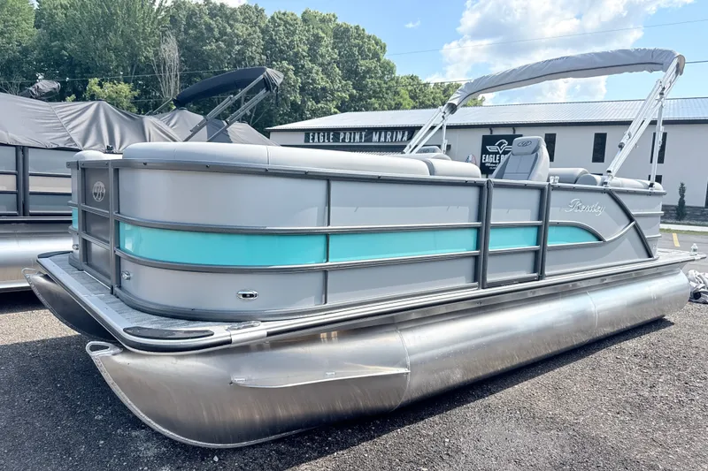 The Image of 2027 Bentley Pontoons Legacy 200 Navigator at Eagle Point Marina, featuring sleek design and modern amenities. - 1