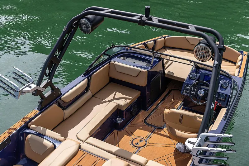 Slide: The Image of Manufacturer Provided Image: Interior of Heyday WT-2DC boat, 2026 model, featuring luxurious seating. - 22