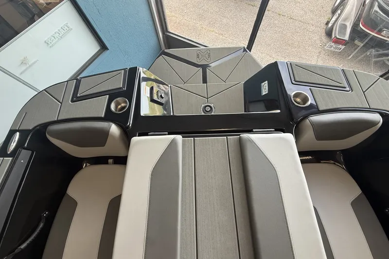 Slide: The Image of 2026 Heyday WTSurf boat interior with sleek seating and modern design. - 5