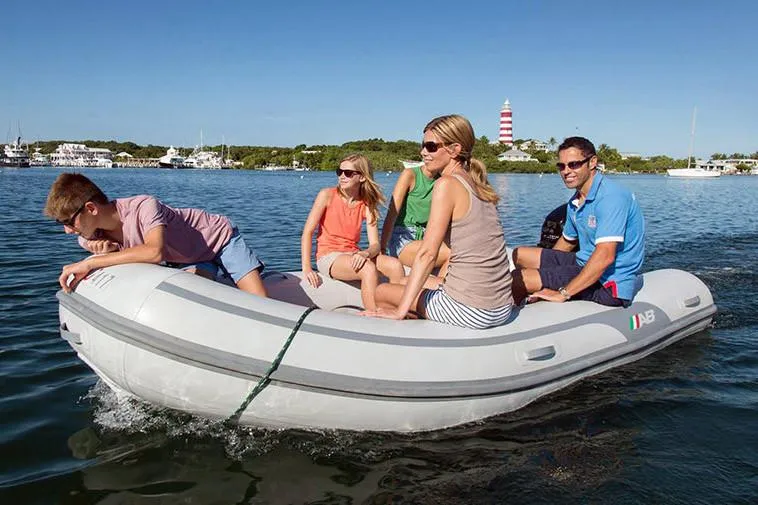 The Image of Manufacturer Provided Image: Family enjoying boat ride on AB Inflatables Navigo 10 VS, 2026. - 0
