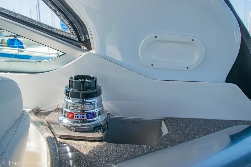 Slide: The Image of 2012 Rinker 310 Express Cruiser interior with a Waring Pro appliance. - 38