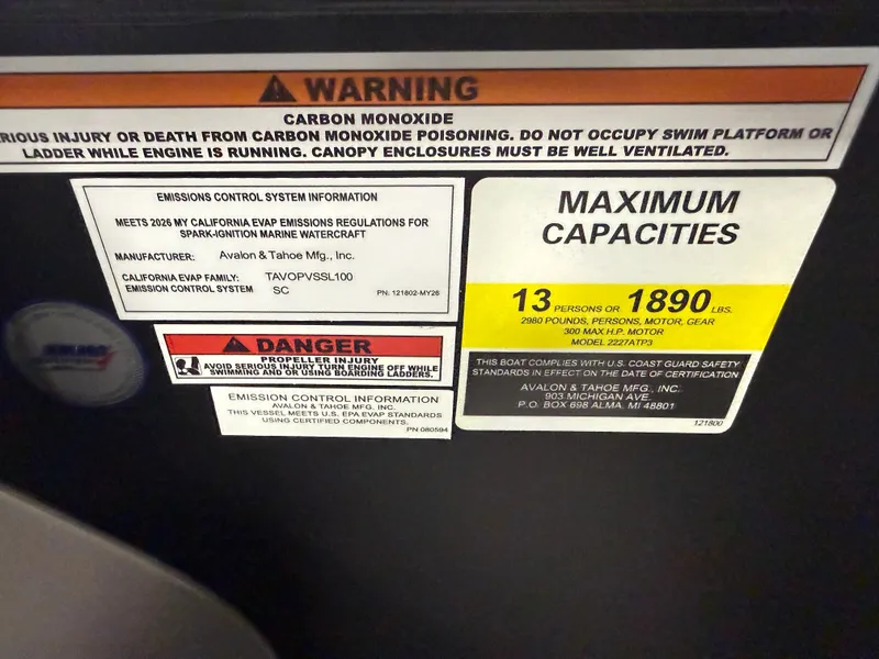Slide: The Image of Tahoe LTZ 2385 Quad Lounge 300HP Tritoon 2026 - 19