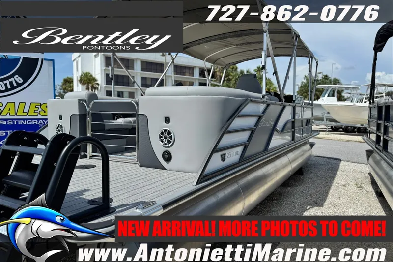 Slide: The Image of 2027 Bentley Pontoons Elite 253 Admiral, new arrival at Antonietti Marine. - 2