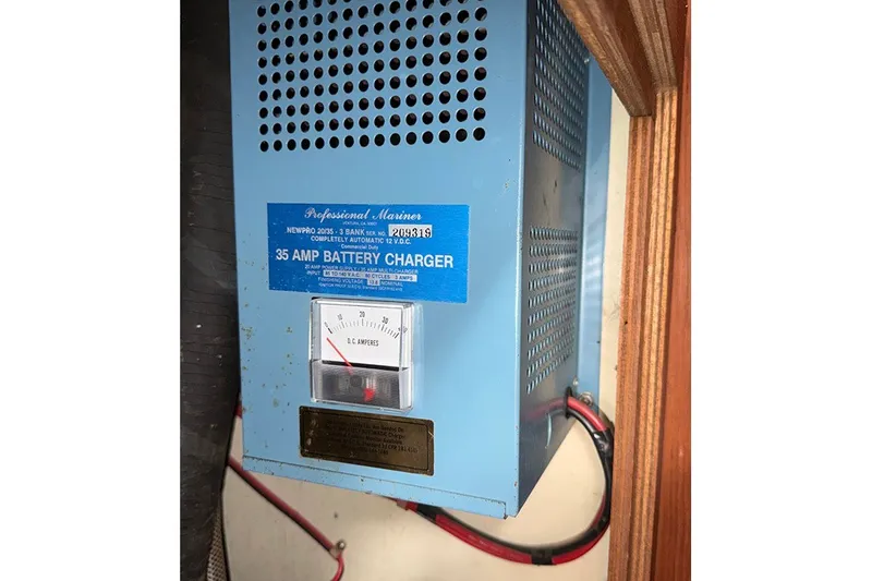 Slide: The Image of 35 Amp battery charger in a 1983 S2 9.2C sailboat. - 16