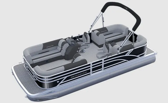 Slide: The Image of Bennington S-One Quad Bench 22 S1SR Tritoon 2027 - 2