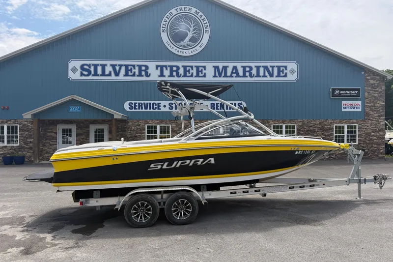 The Image of 2008 Supra Launch 22 SSV boat on trailer at Silver Tree Marine. - 0