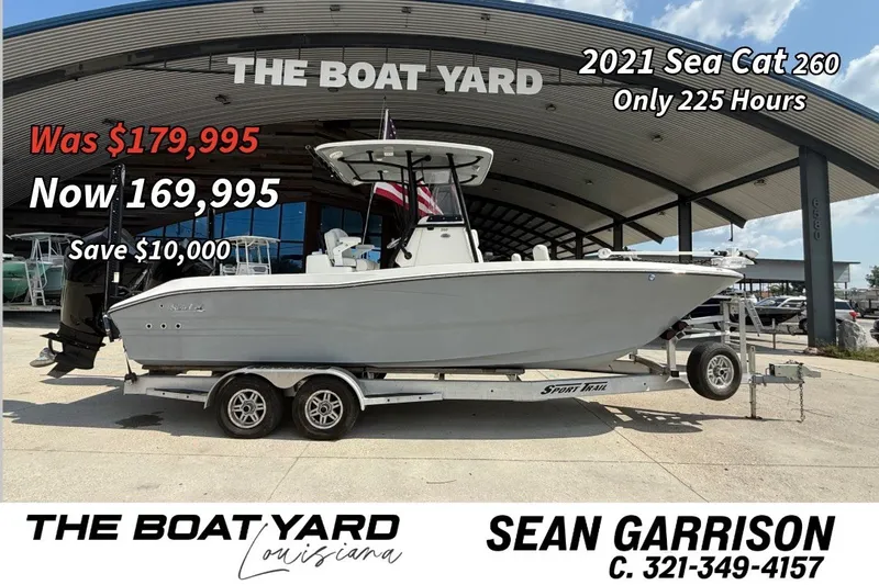 The Image of 2021 Sea Cat 260 boat for sale at The Boat Yard, discounted to $169,995. - 1
