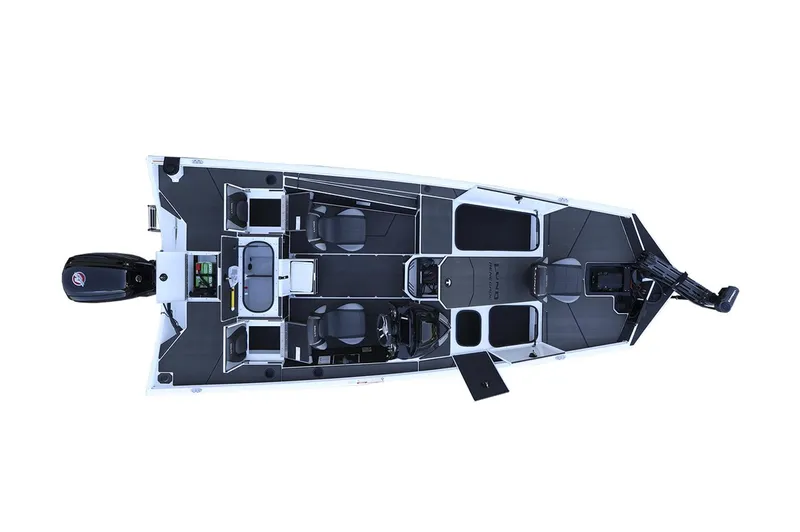 Slide: The Image of Manufacturer Provided Image: 2025 Lund 1875 Renegade boat, top view, showcasing seating and storage layout. - 20