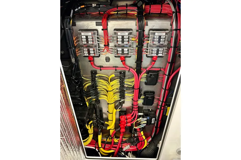 Slide: The Image of Electrical wiring system in 2023 Life Proof 41 full cabin boat. - 24