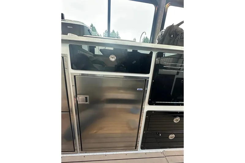 Slide: The Image of Interior of 2023 Life Proof 41 full cabin boat with stainless steel cabinetry. - 33