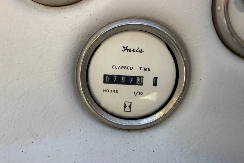 Slide: The Image of Hour meter on 2006 Crownline 266 BR boat showing 797.3 hours elapsed. - 19