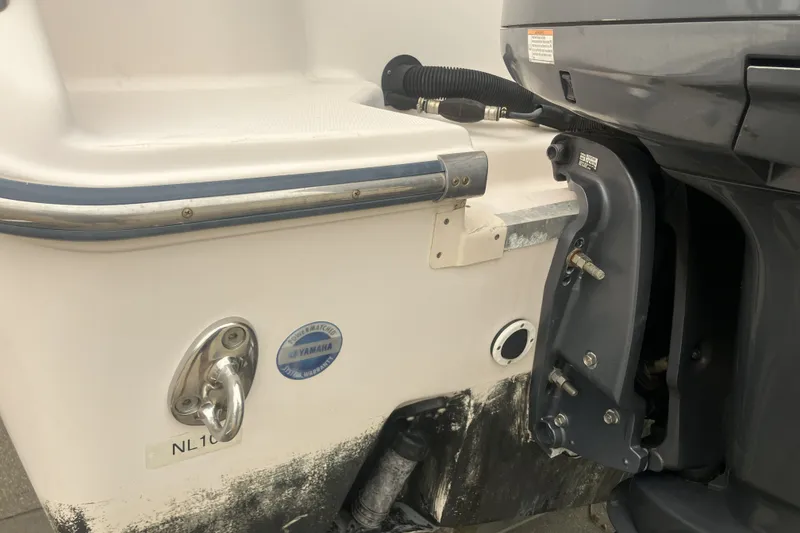 Slide: The Image of 2008 Grady White 275 Tournament boat with Yamaha engine detail. - 28