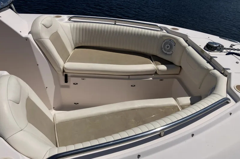 Slide: The Image of 2008 Grady White 275 Tournament boat with spacious seating and elegant design. - 7