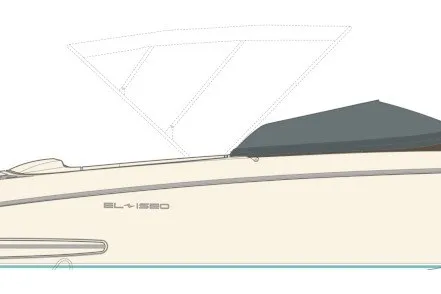 Slide: The Image of Illustration of a 2004 Riva El-Iseo boat, side view, with sleek design elements. - 19
