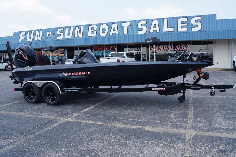 Slide: The Image of 2027 Phoenix 921 Elite X boat at Fun-N-Sun Boat Sales dealership. - 2