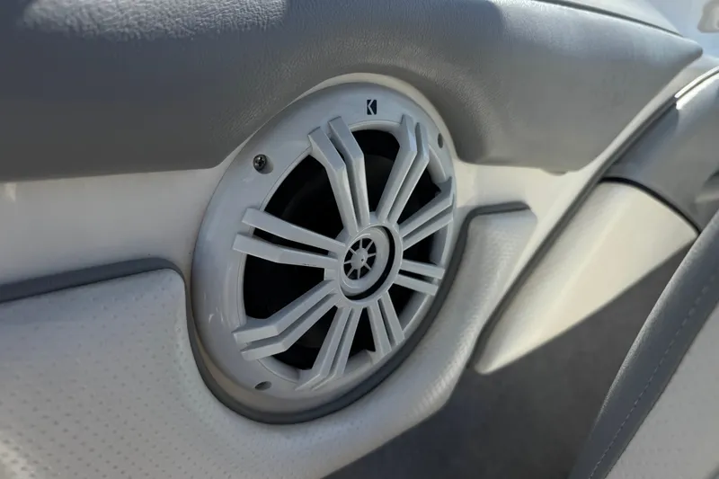 Slide: The Image of Speaker detail in 2011 Bayliner 185 Bowrider boat interior. - 20