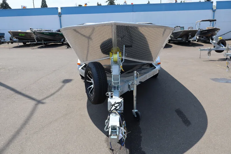 Slide: The Image of 2026 Alumaweld Columbia 21 boat on trailer in outdoor dealership lot. - 3