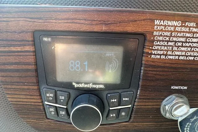 Slide: The Image of 2016 Cobalt A28 dashboard with Rockford Fosgate radio displaying 88.1 MHz frequency. - 62