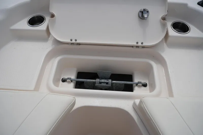 Slide: The Image of 2021 Grady-White 251 Coastal Explorer boat anchor storage compartment. - 32