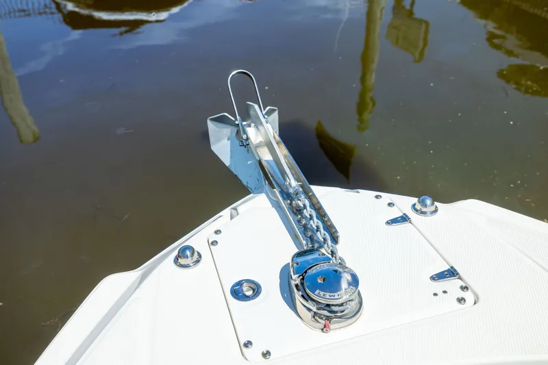 Slide: The Image of Bow of 2015 Chaparral 246 SSi boat with anchor and winch system. - 20