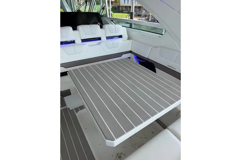 Slide: The Image of Interior of 2021 Formula 430 Super Sport Crossover with sleek seating and modern design. - 42
