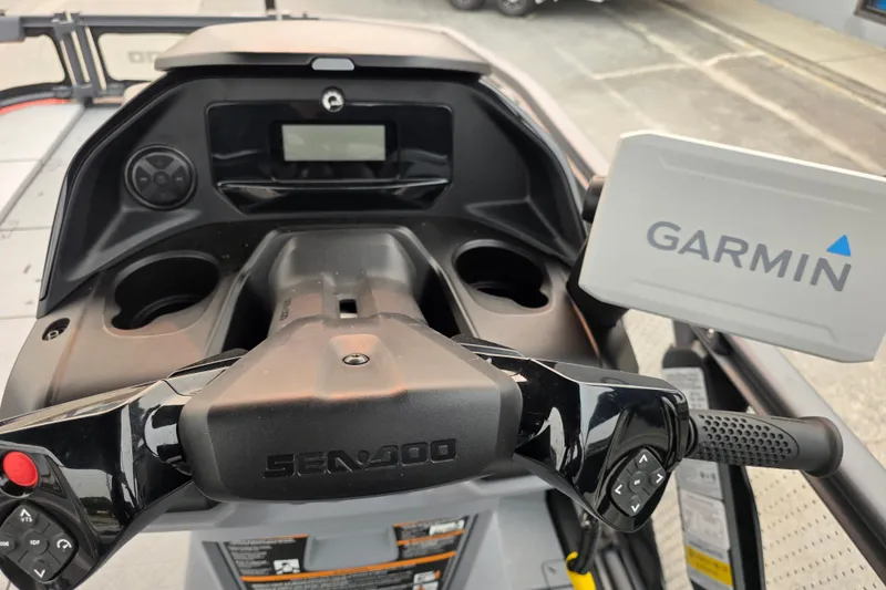 Slide: The Image of 2024 Seadoo Switch Sport dashboard with Garmin navigation system. - 10
