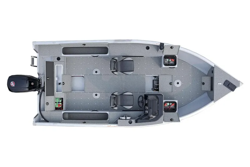Slide: The Image of Manufacturer Provided Image: Top view of 2025 Lund 1875 Alaskan SS fishing boat layout. - 29
