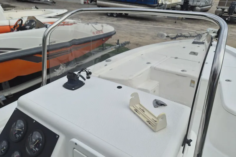 Slide: The Image of Kenner Vision 2103 boat dashboard with gauges and controls, 2006 model. - 15