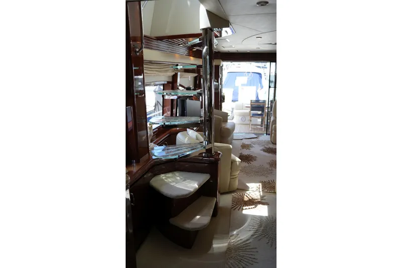 Slide: The Image of Luxurious interior of a 2008 Marquis 65 Skylounge yacht with elegant furnishings and decor. - 40