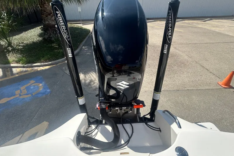 Slide: The Image of 2013 Pathfinder 2300 HPS boat with Suzuki engine and Power-Pole anchors. - 19