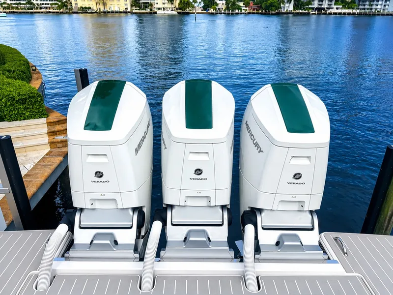 Slide: The Image of Triple Mercury 600 V12 Verado's w/ 47 Hours - 24