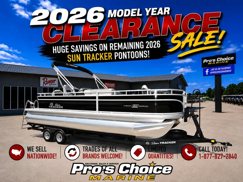 The Image of Sun Tracker Fishin' Barge 22 DLX w/115HP Pro-XS 4 Stroke 2026 - 1
