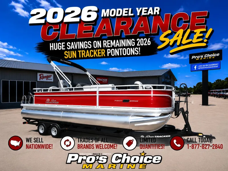 The Image of Sun Tracker Fishin' Barge 22 DLX w/115HP Pro-XS 4 Stroke 2026 - 1