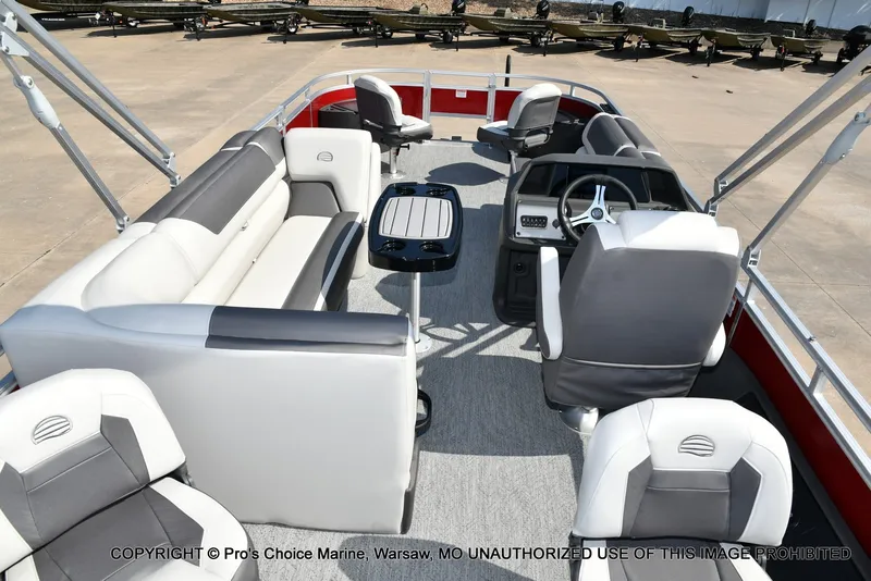 Slide: The Image of Sun Tracker Fishin' Barge 22 DLX w/115HP Pro-XS 4 Stroke 2026 - 15