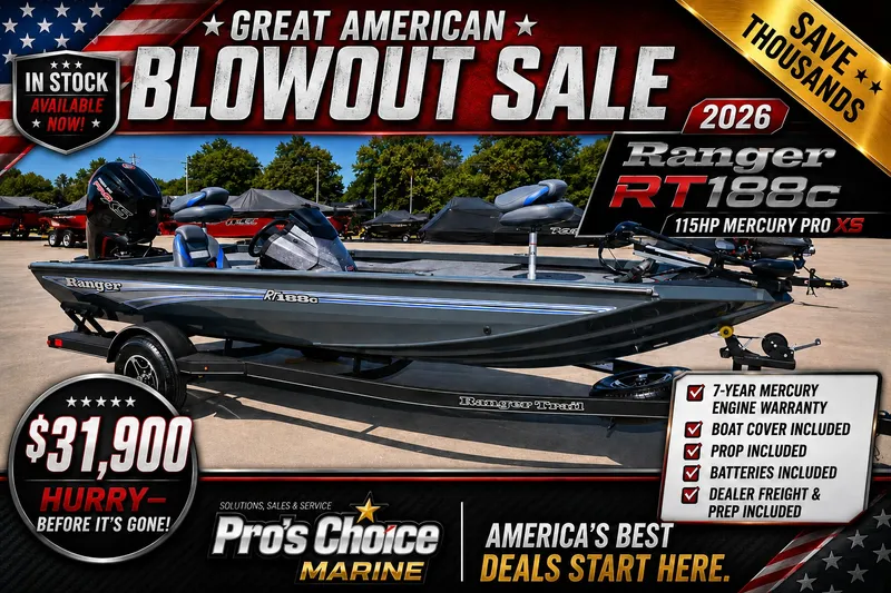 The Image of Ranger RT188C with 115 Pro-XS, 2026 model, featured in a blowout sale advertisement. - 1