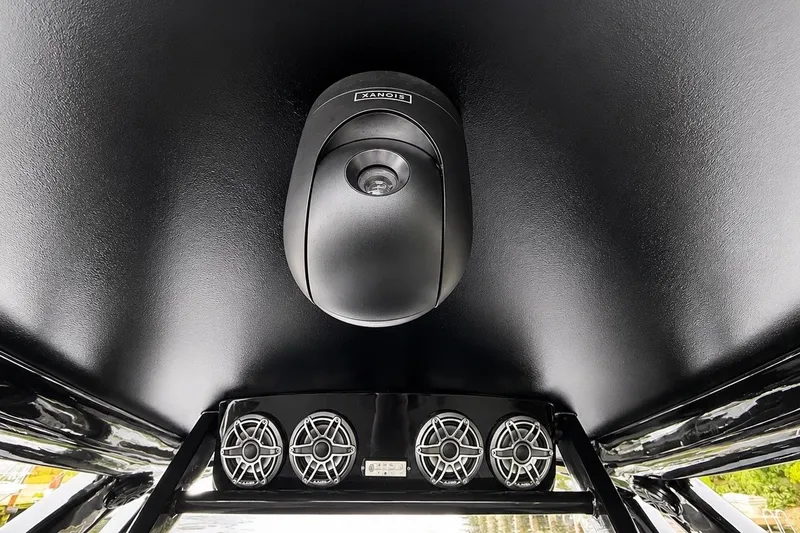 Slide: The Image of Ceiling speakers and camera on 2017 Statement 380 Open boat. - 42