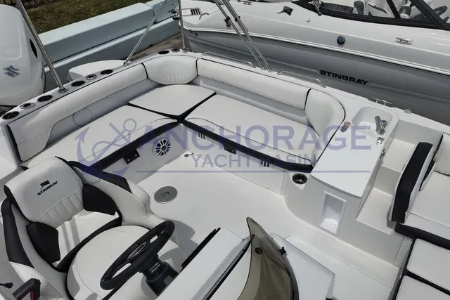 Slide: The Image of 2027 Stingray 20 SC with white interior, comfortable seating, and modern design. - 11