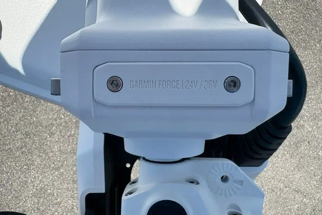 Slide: The Image of Garmin Force trolling motor on 2026 Sea Hunt BX25FS boat, 24V/36V configuration. - 19