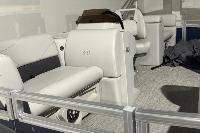 Slide: The Image of 2024 Avalon VLS Quad Lounge interior with plush seating and modern design. - 12