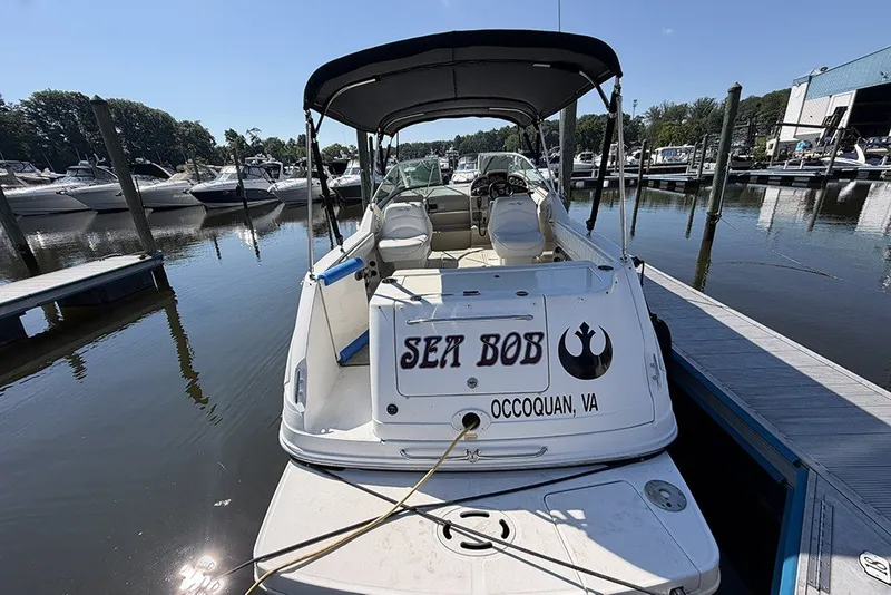 Slide: The Image of 2006 Sea Ray 270 Amberjack docked at marina, Occoquan, VA. - 2