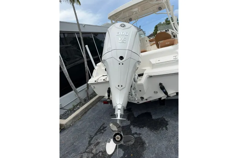 Slide: The Image of 2027 Key West 239 DFS boat with powerful 300 V6 outboard engine. - 7