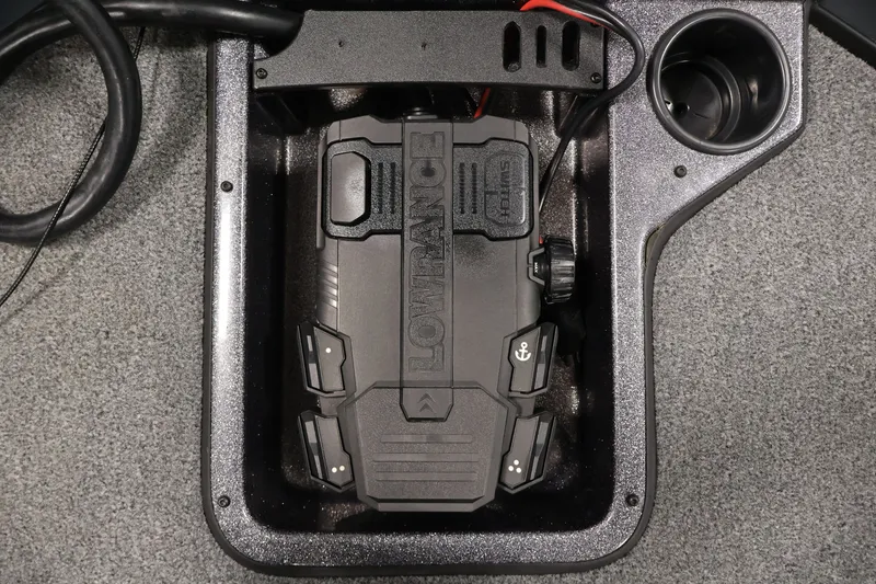 Slide: The Image of Lowrance device installed in 2023 Ranger RT188P boat console. - 17